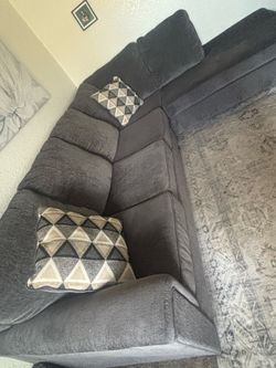 Grey L shape couches