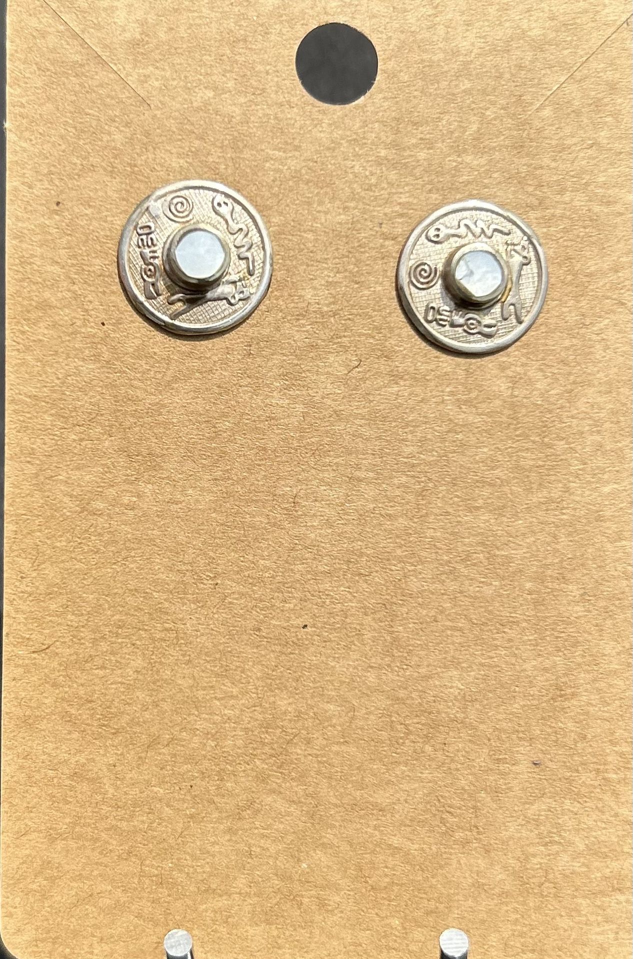 950 silver and opal Stud Earrings.