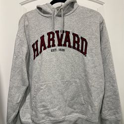 Harvard Gray Pullover Hoodie Sweatshirt. Women’s Size Medium
