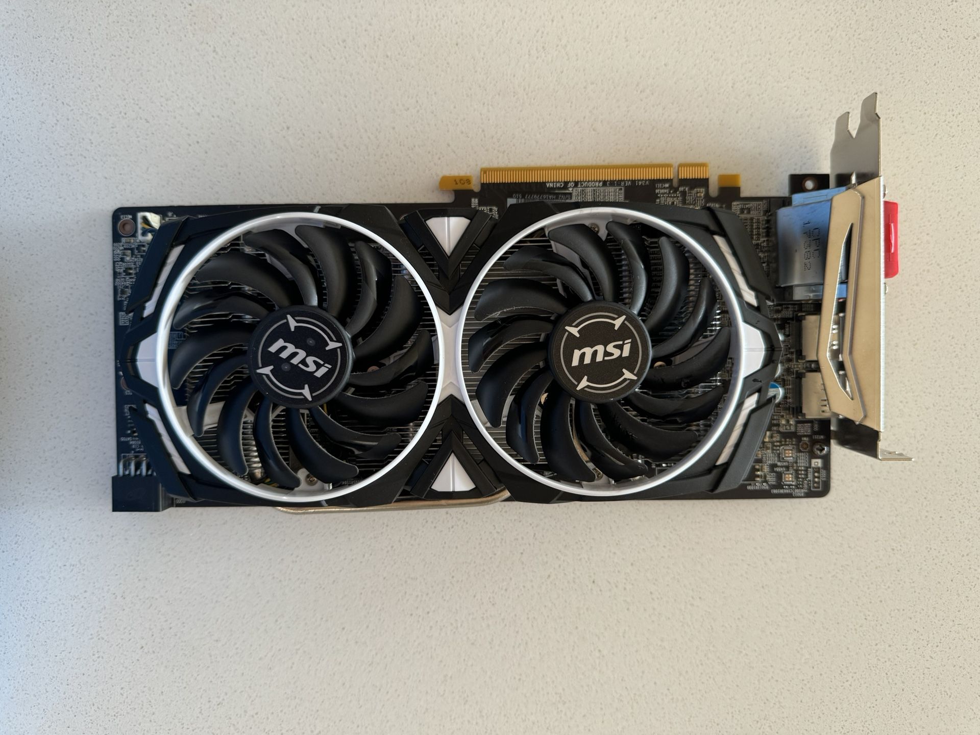 MSI Radeon RX 580 ARMOR 4G OC GPU Graphics Card Gaming