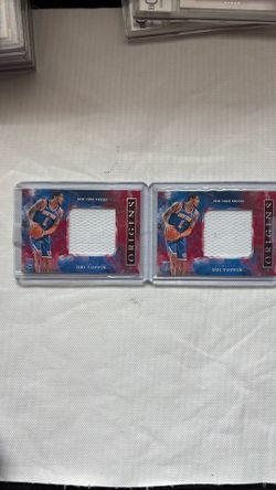 Obi Toppin Panini Origins Jersey Relic Cards Lot of 2