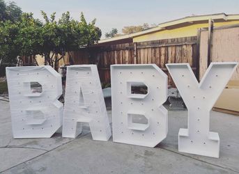 BABY Marquee Letters