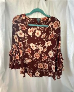 New York & Company Floral Shirt