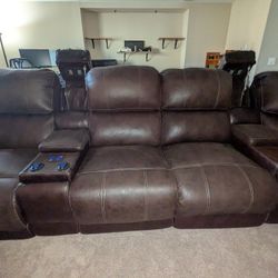 Leather Sectional 