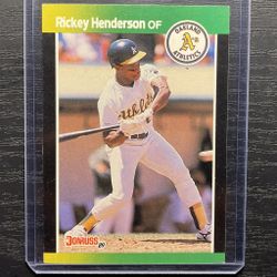 1989 Donruss Rickey Henderson Baseball Card #78