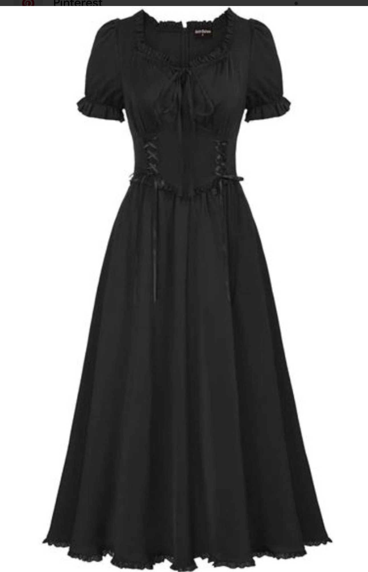 Scarlet Darkness Black Dress Short 