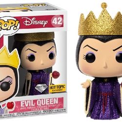 NEW Funko POP! Evil Queen 42 DIAMOND GLITTER Disney Snow White Hot Topic Exclusive