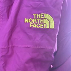 North Face Children’s Fuchsia Pink Parka Waterproof Rain Jacket 10/12