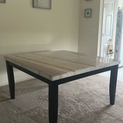 White Marble Top Table