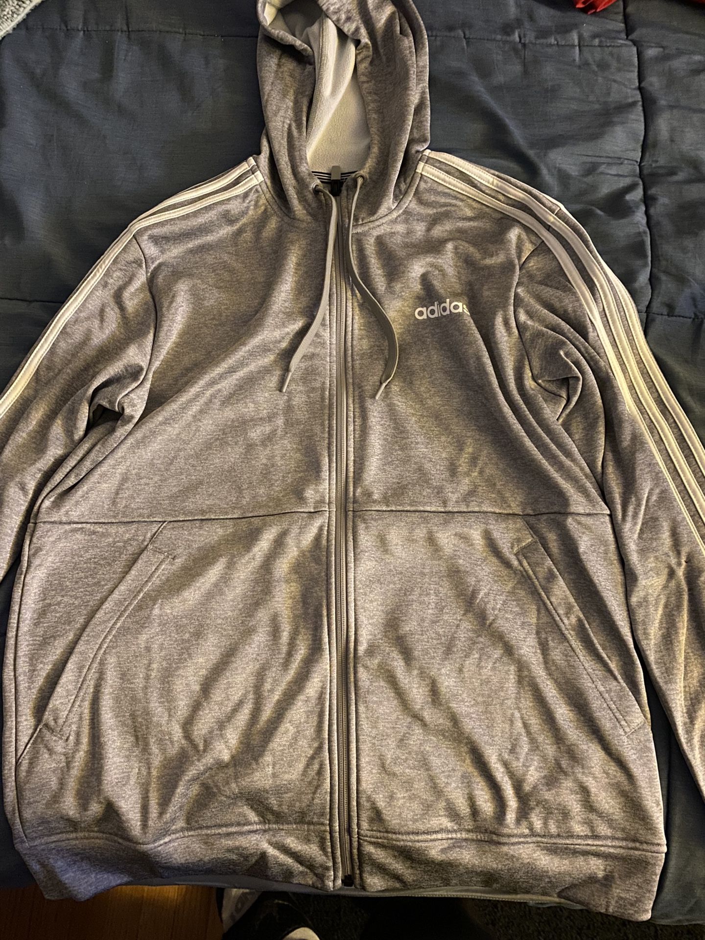 Adidas Zip Up Hoodie Size M