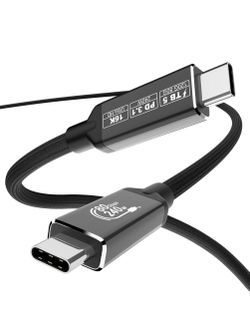 Thunderbolt 5 USB-C Cable 240W 80Gbps—10ft