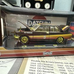 M2 Machines 1970 Datsun 510 CHASE 1 Of 750 Worldwide 1:24 Scale Brown 2024 