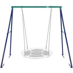 Metal Frame Full Steel Swing Stand, Hold up to 440 lbs, Saucer Swing NOT Included