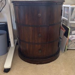 Double Shelf Barrel Cabinet