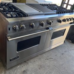 Viking Professional Stainless Steel 60 Inch Range Stove