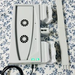 PS5 Multifunctional Controller Charging Station with LED, Multifunctional Cooling Base, Dual Charger