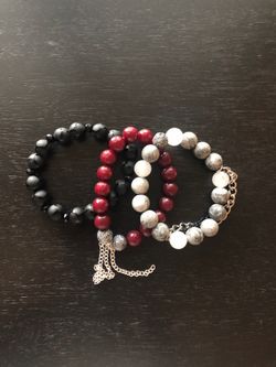 Handmade beaded bracelet set