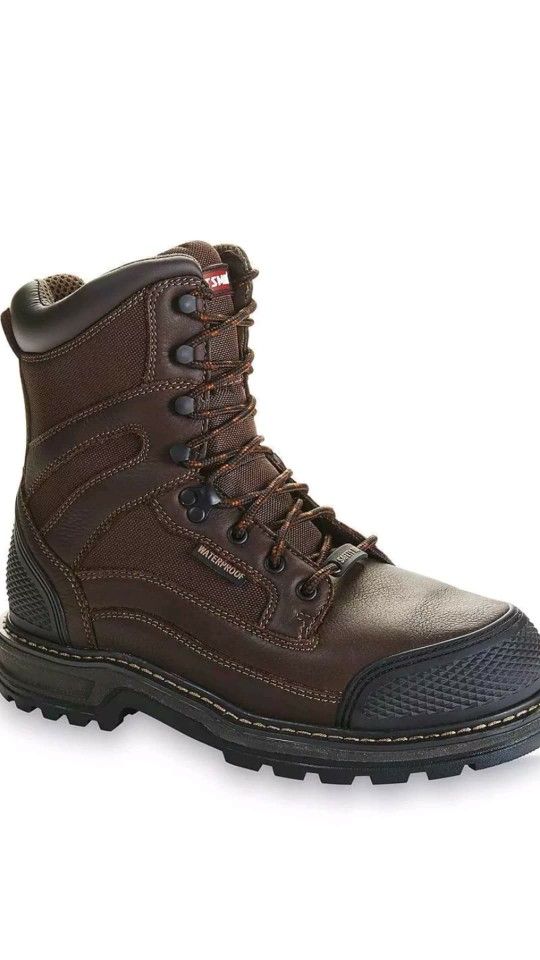 MENS WORK BOOTS CRAFTSMAN STEEL TOE WATERPROOF SLIP OIL NEW SIZE 11