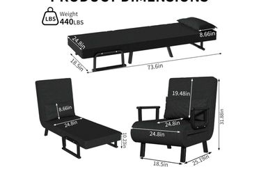 New, sleeping bed  chair