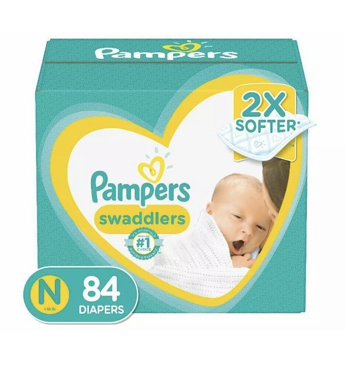 Pampers Swaddlers Diapers 84 Count - Newborns