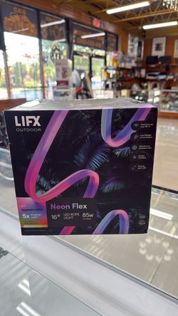 LIFX Outdoor Neon Flex 16ft Smart LED Rope Light – SuperColor RGB – 85W