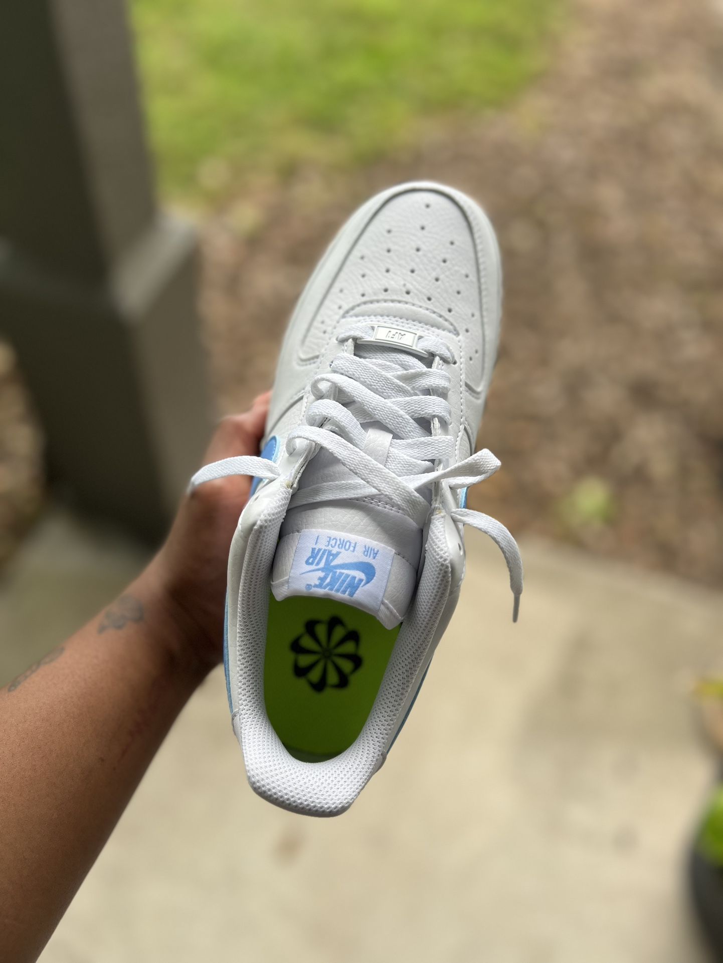 Women s Air Force 1 Size 8.5 Blue And White Women s shoes