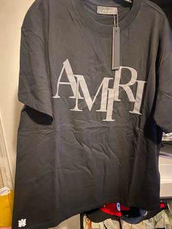 NWT Amiri Staggered Block Logo T-Shirt - Black
