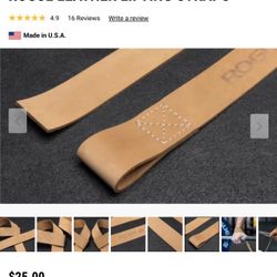 Rogue Leather Lifting Straps