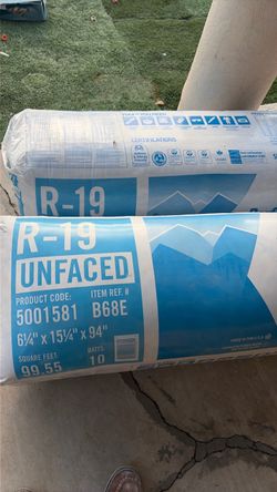 R-19 insulation for a 6 inch walls x15-1/4 wide