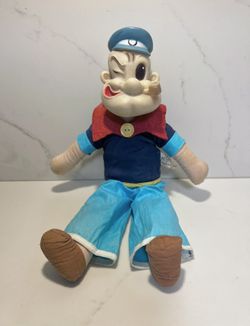 Vintage 1950’s Popeye Gund Mfg Co. Doll Antique Cartoon Olive Oil 