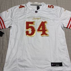 Nike San Francisco 49ers Fred Warner #54 Rivalries Game Jersey White 4XL NWT