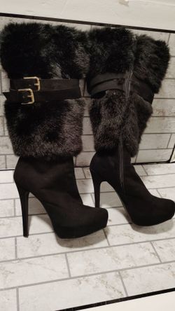 Knee High Fur Boots