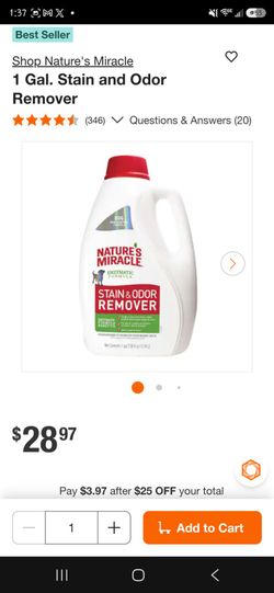 Nature's Miracle Stain & Odor Remover 1 Gallon