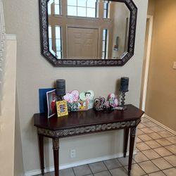 Table & Mirror for Foyer 