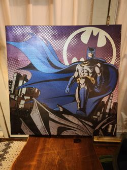 Bat Man Pop Creations 25in. X 25in Wall Art