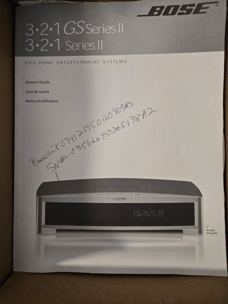 Bose AV3-2-1 II GSX Media Center Complete! Incredible Sound!