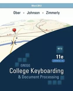 Ober: Kit 2: (Lessons 61-120) W/ Word 2013 Manual by Zimmerly, Arlene Book The