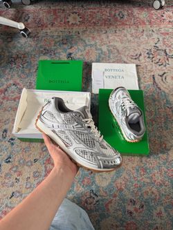 Bottega Veneta Silver Orbit Sneakers