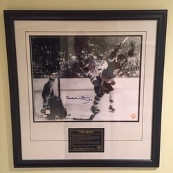 Bobby Orr "THE GOAL" Signed and Framed.