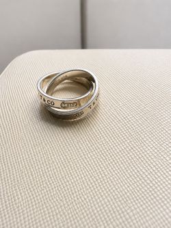 Tiffany & Co. 1837 Interlocking Ring Sterling Silver 925