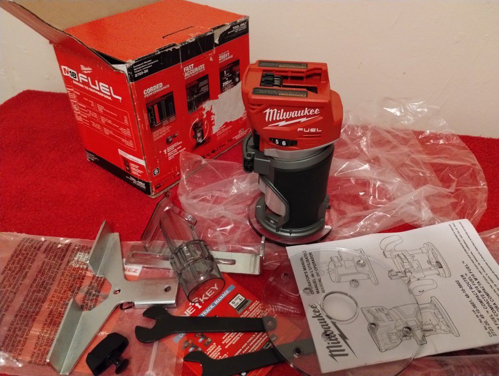 M18 Milwaukee Fuel Router Con Acsesorios Tool Only $$135
