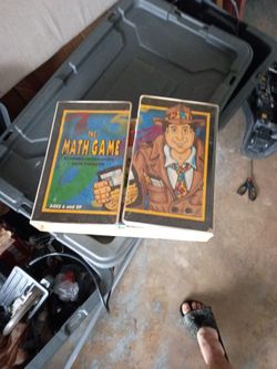 selected region shows the cover art of Get a Clue: The Math Game, an educational, multimedia board game box set released in 1996 by A Better Way of Le