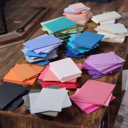 Scrap Cardstock! 8.5lbs, Various Colors and Sizes