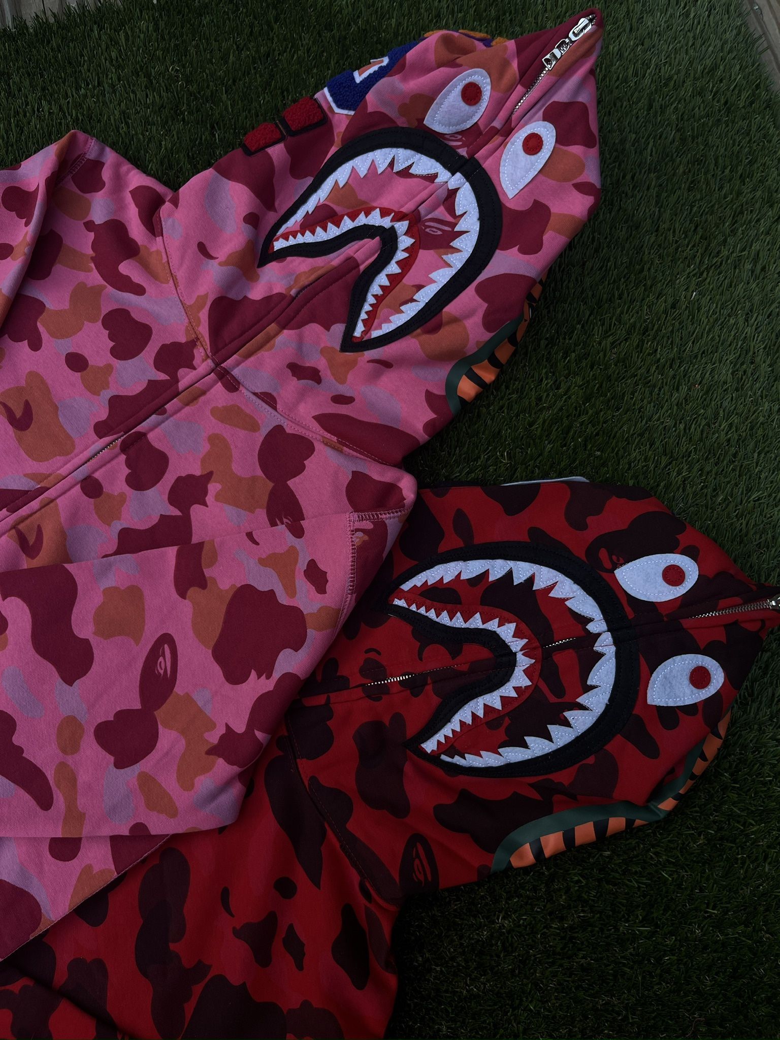 Bape Hoodie Red 