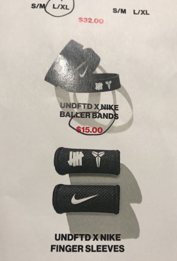 Kobe X Undefeated Finger Sleeve for Sale in Monterey Park, CA