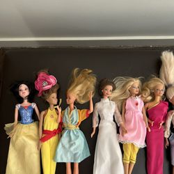 Four (4) Barbies All Dressed Up For Only $20.00