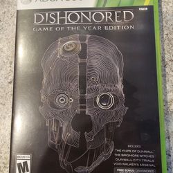 Xbox 360 Dishonored Game Of The Year Edition 