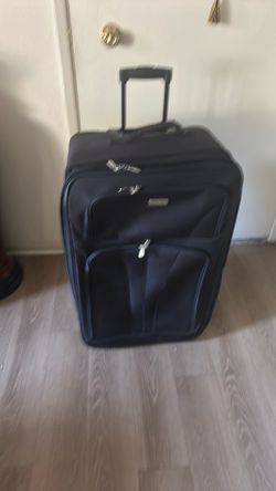 Large Black Softside Rolling Luggage