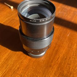 Zeiss JENA 200mm 2.8 EF Mount Conversion On M42 Screw Mount