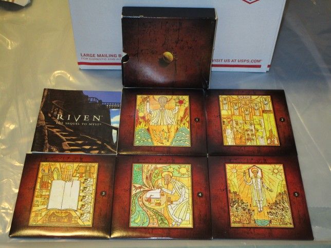 Riven The Sequel To Myst 5 Disc PC CPU Software Game for Windows/Mac